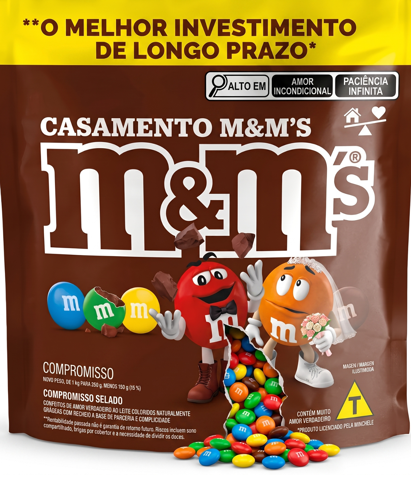 Pacote de M&Ms Casamento